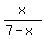 x%2F%287-x%29