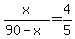 x%2F%2890-x%29+=+4%2F5