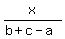 x%2F%28b%2Bc-a%29