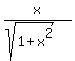 x%2F%28sqrt%281%2Bx%5E2%29%29