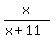 x%2F%28x%2B11%29