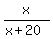 x%2F%28x%2B20%29