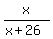 x%2F%28x%2B26%29