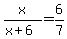 x%2F%28x%2B6%29=6%2F7