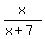 x%2F%28x%2B7%29