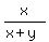 x%2F%28x%2By%29