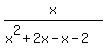 x%2F%28x%5E2%2B2x-x-2%29