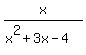 x%2F%28x%5E2%2B3x-4%29