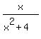 x%2F%28x%5E2%2B4%29