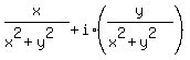 x%2F%28x%5E2%2By%5E2%29+%2B+i%2A%28y%2F%28x%5E2%2By%5E2%29%29
