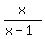 x%2F%28x-1%29