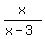 x%2F%28x-3%29