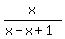 x%2F%28x-x%2B1%29