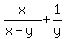 x%2F%28x-y%29%2B+1%2Fy