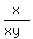 x%2F%28xy%29