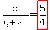 x%2F%28y%2Bz%29=highlight%285%2F4%29