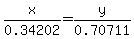 x%2F0.34202=y%2F0.70711