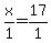 x%2F1+=+17%2F1