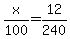 x%2F100+=+12%2F240