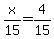 x%2F15+=+4%2F15