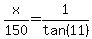 x%2F150=1%2Ftan%2811%29
