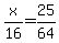 x%2F16=25%2F64