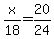 x%2F18+=+20%2F24
