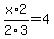 x%2F2%2A2%2F3=4