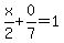 x%2F2%2B0%2F7=1