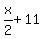 x%2F2%2B11