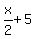 x%2F2%2B5