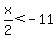 x%2F2%3C-11