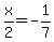x%2F2=-1%2F7