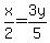 x%2F2=3y%2F5