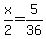 x%2F2=5%2F36