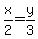 x%2F2=y%2F3