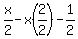 x%2F2+-+x%282%2F2%29+-+1%2F2