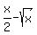x%2F2-sqrt%28x%29