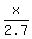 x%2F2.7