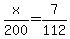 x%2F200=7%2F112