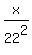 x%2F22%5E2