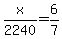 x%2F2240=6%2F7