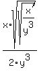 x%2F2y%5E3%2Asqrt%28sqrt%28x%2Fy%5E3%29%29