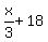 x%2F3%2B18