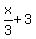 x%2F3%2B3