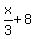 x%2F3%2B8