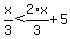 x%2F3%3C2%2F3%2Ax%2B5