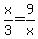 x%2F3=9%2Fx
