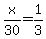x%2F30=1%2F3