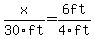 x%2F30ft+=+6ft%2F4ft